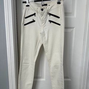 bebe white denim